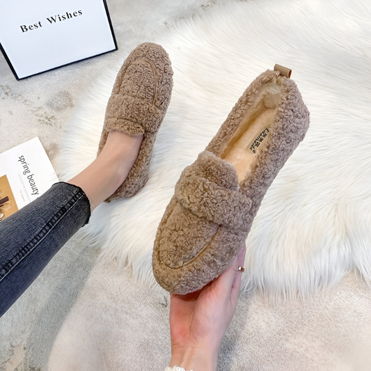 Nina™ | Warme comfortabele schapenwollen loafers