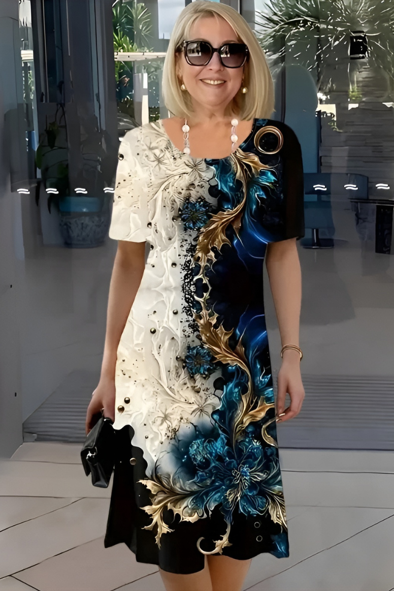 Cleo™ | Elegante Comfortabele Midi Jurk
