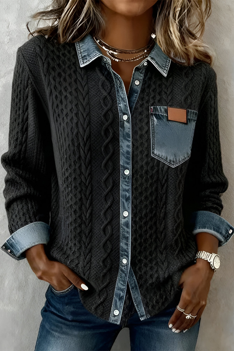 Selo™ | Comfortabele Denim Blouse