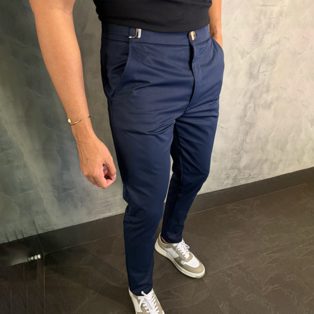 Milo™ | Stijlvolle aansluitende casual broek