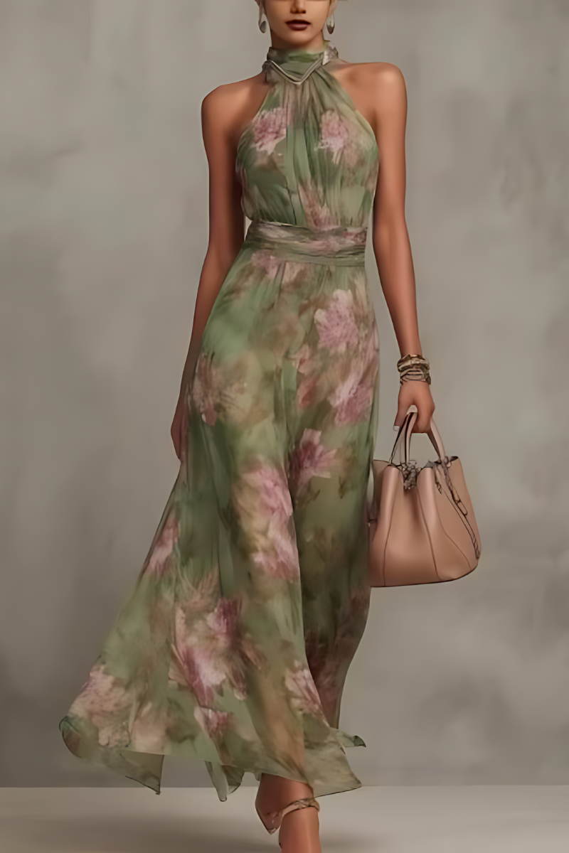 Yuna™ | Elegante Bloemen Maxi Jurk
