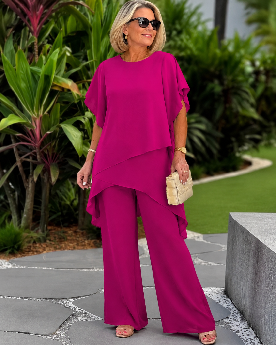 Patricia™ | Elegante 2-Delige Set Met Wijde Pijpen