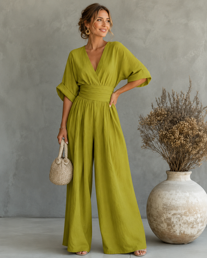 Noémie™ | Elegante Wikkel Jumpsuit