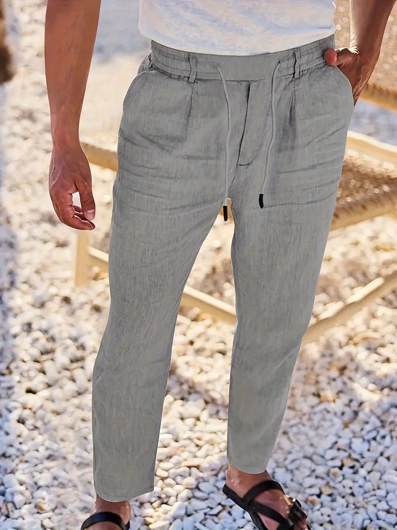 Rens™ | Casual Broek Met Koord