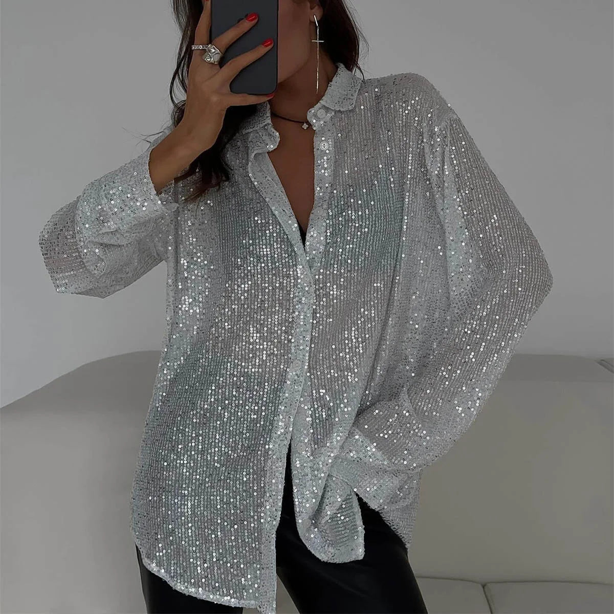 Zela™ | Elegante Sequin Midijurk