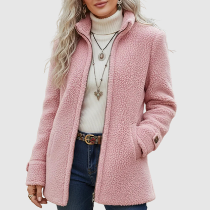 Emma™ | Warme Teddy Fleece Jas Met Rits