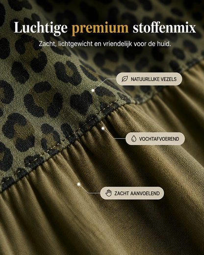 Aveline™ | Bohemian Maxi Jurk met Buikbedekkend Design