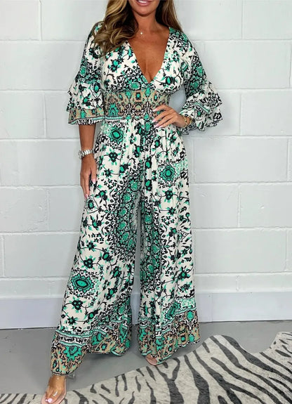 Mae™ | Elegante V Hals Maxi Jurk