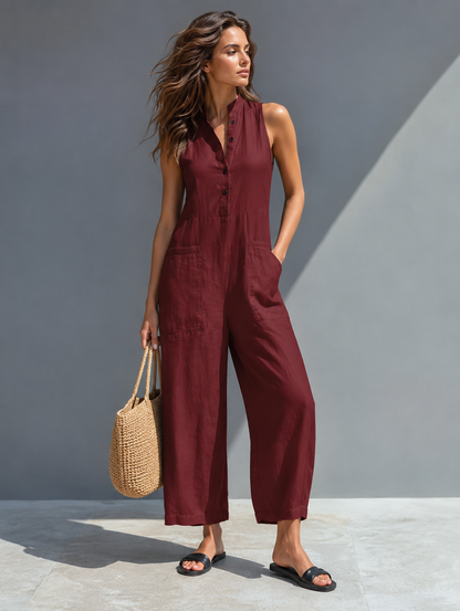 Claire™ | Mouwloze Jumpsuit