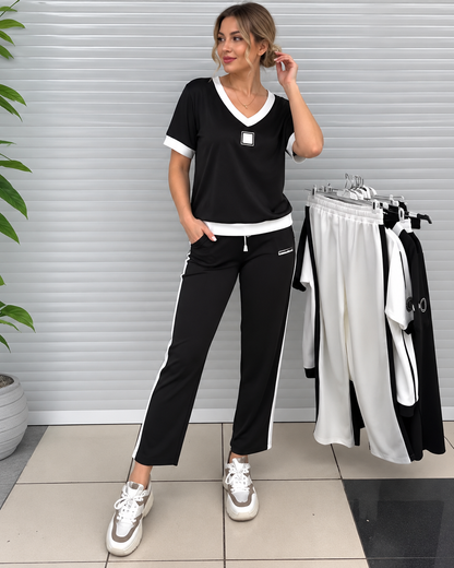 Mirae™ | Comfortabele Tweedelige Set Met V-Hals