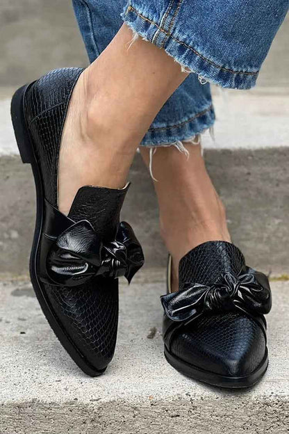 Nina™ | Elegante Orthopedische Loafers Met Glanzende Strik 3