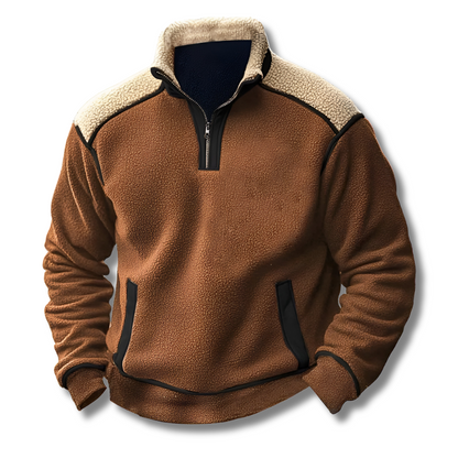 Vincent™ | Winterwarme fleece pullover met halve rits 3