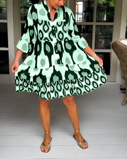 Dana™ | Moderne Knoop Midi Jurk