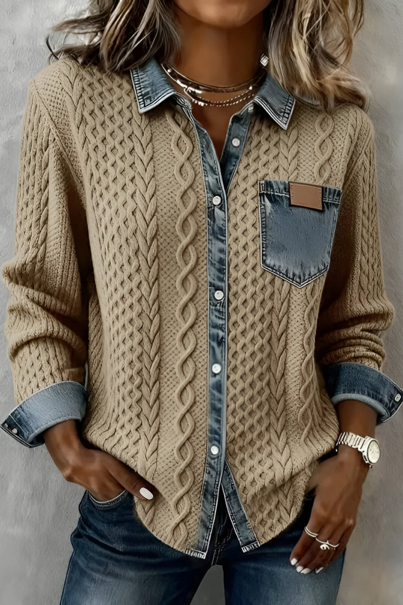 Selo™ | Comfortabele Denim Blouse