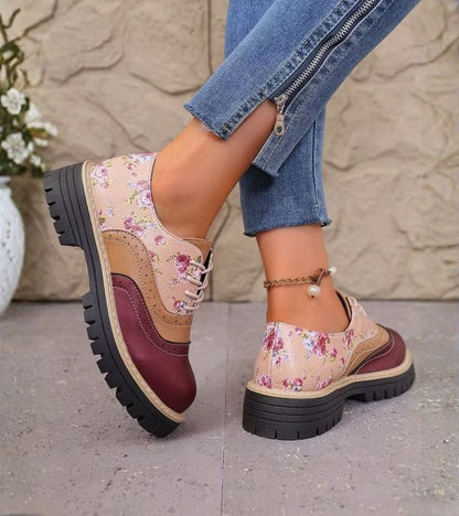 Ada™ | Orthopedische Oxford Schoenen Met Bloemenprint