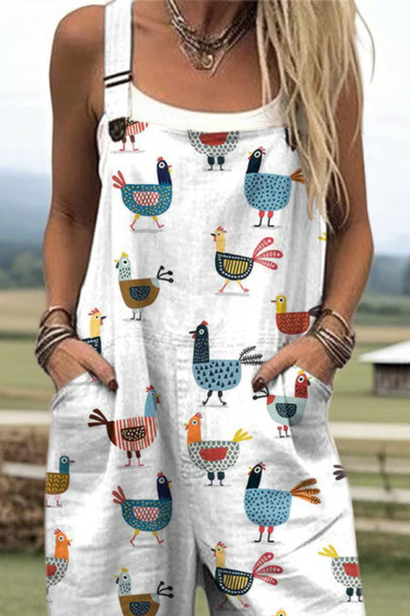Romi™ | Moderne Relaxte Jumpsuit Met Print