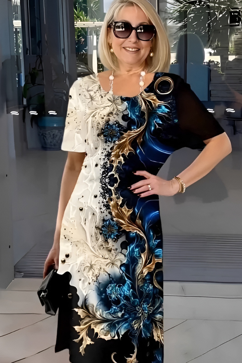 Cleo™ | Elegante Comfortabele Midi Jurk