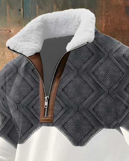 Hugo™ | Comfortabele Getextureerde Half Zip Trui