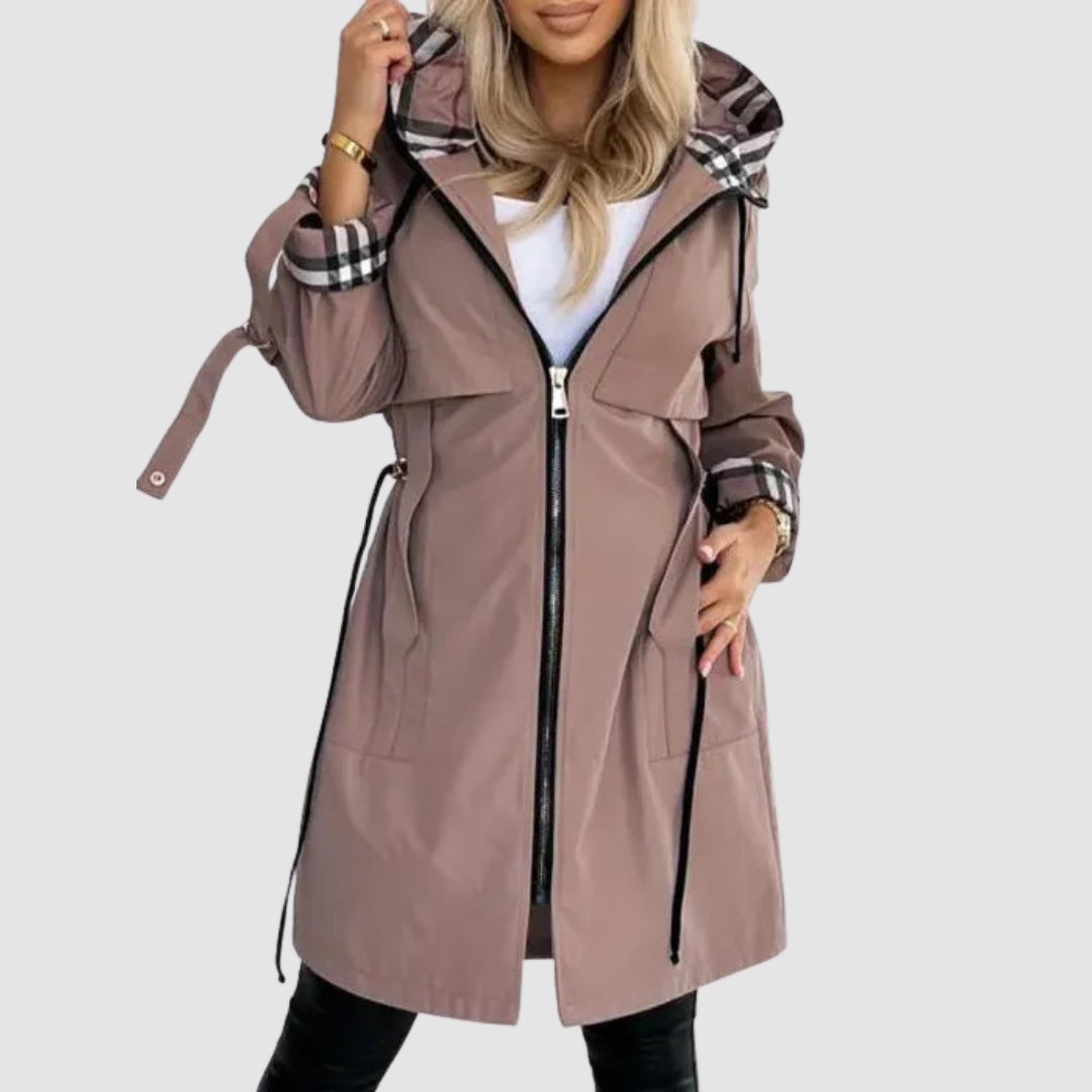 Joyce™ | Waterafstotende Regenjas met Capuchon en Rits