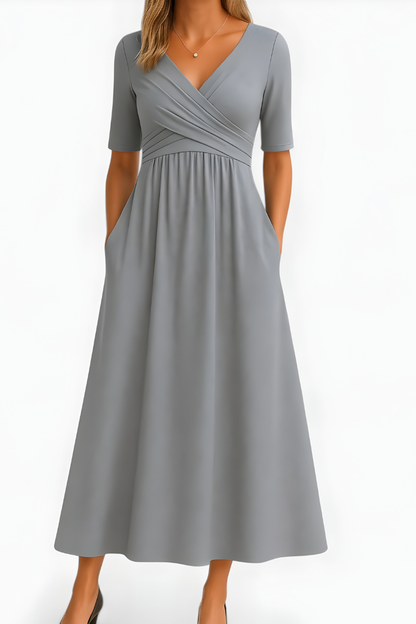 Jani™ | Stijlvolle Zachte Flowy Jurk