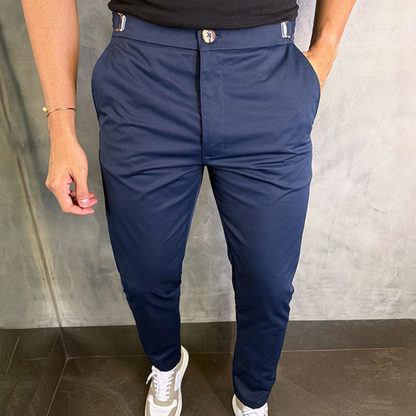 Milo™ | Stijlvolle aansluitende casual broek