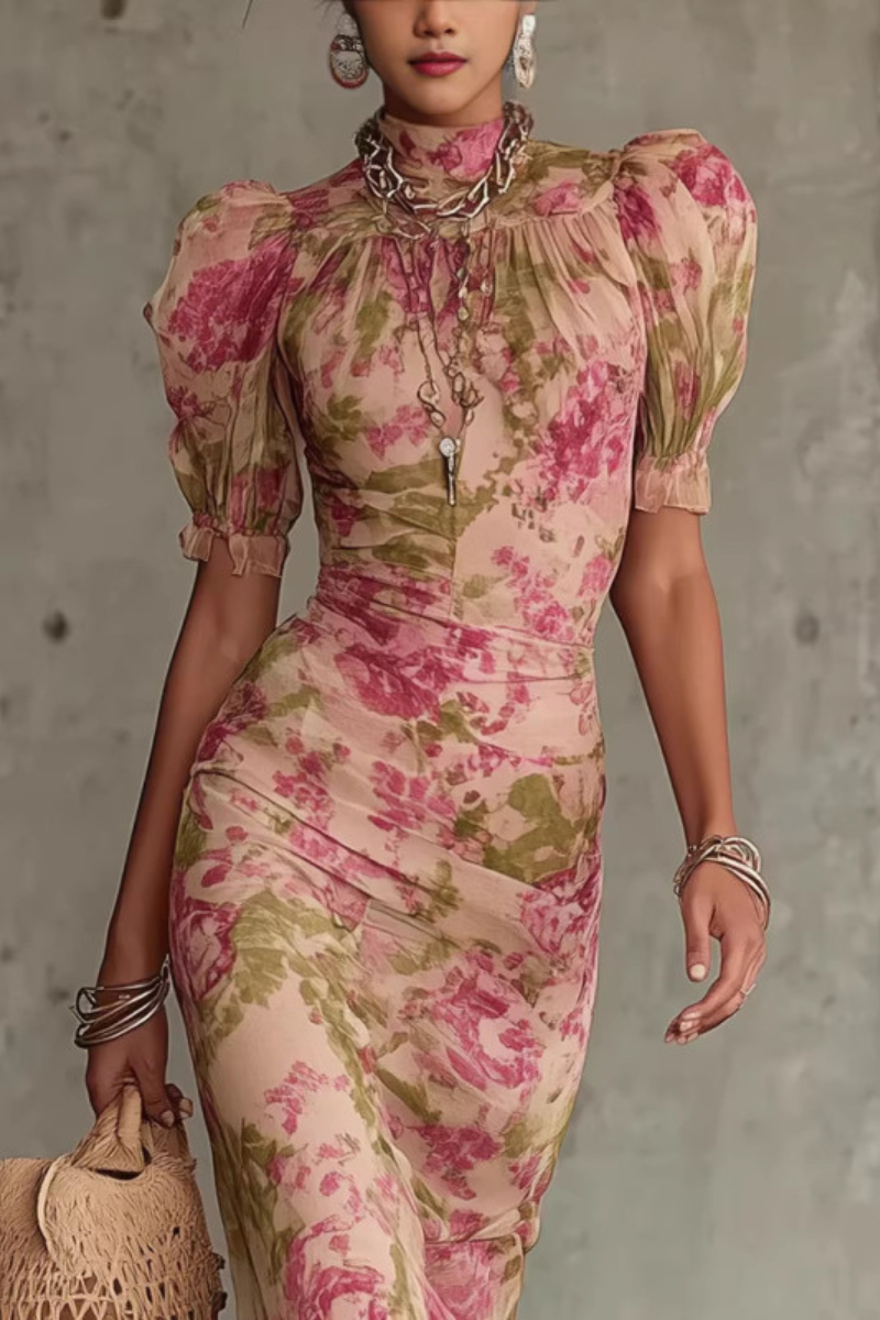 Vina™ | Elegante Bloemen Maxi Jurk