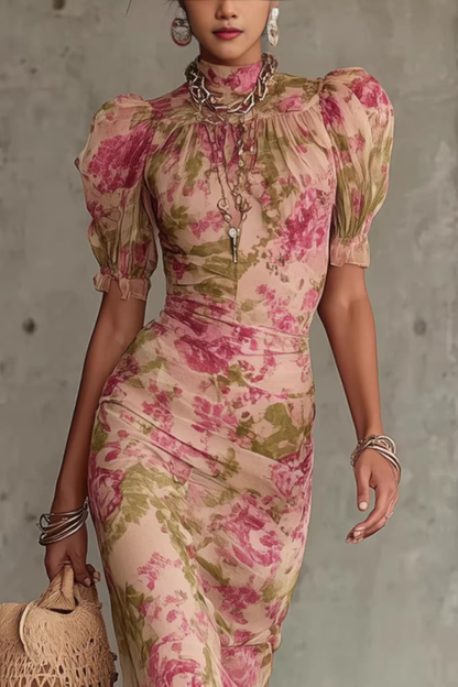 Vina™ | Elegante Bloemen Maxi Jurk