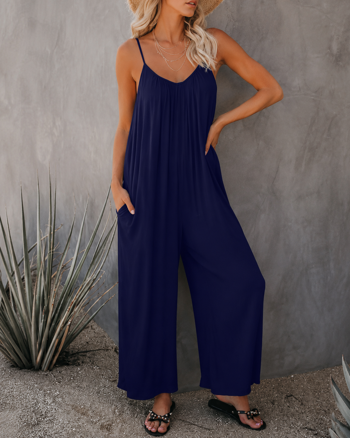 Léa™ | Minimalistische Linnen Jumpsuit