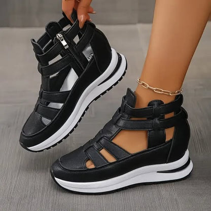 Vina™ | Stijlvolle uitgesneden platform sneakers