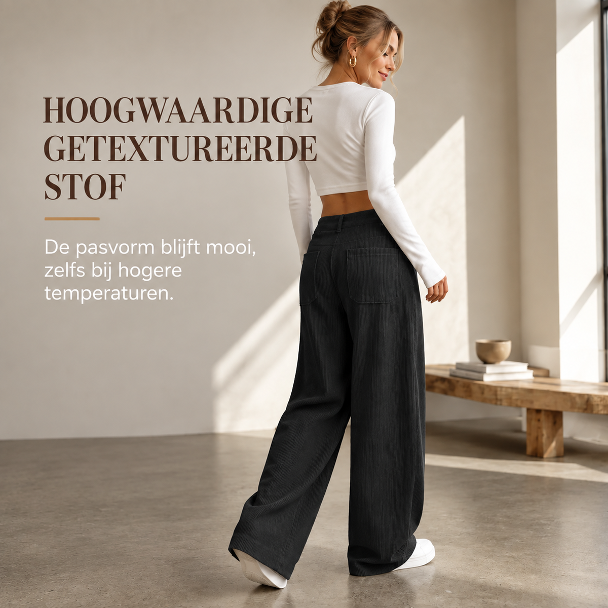Noelle™ | Comfortabele Wijde Broek Met Zakken