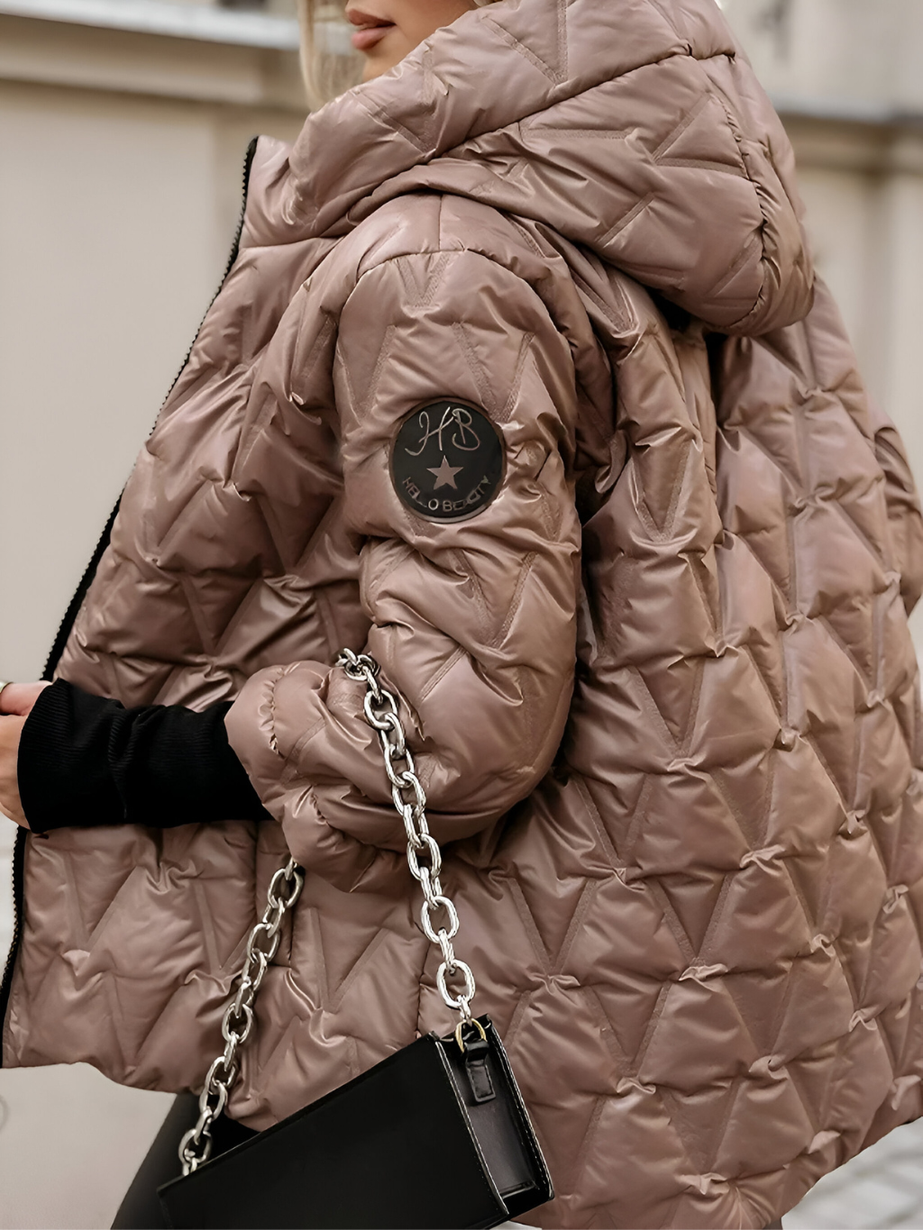 Aurora™ | Comfortabele Gewatteerde Winterjas met Capuchon