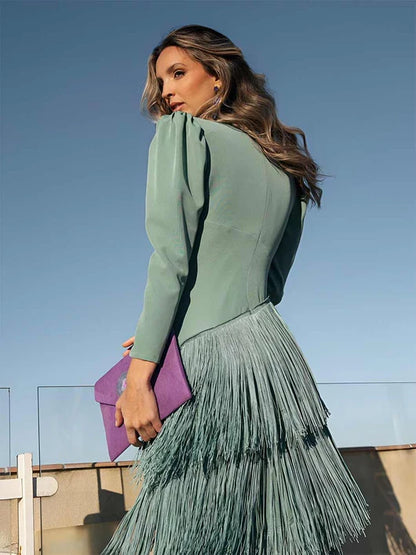 Savi™ | Elegante Midi Jurk