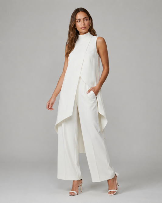 Sara™ | Elegante Jumpsuit Met Wijde Pijpen