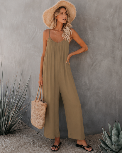 Léa™ | Minimalistische Linnen Jumpsuit
