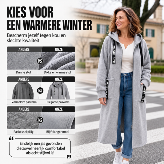 Eliza™ | Comfortabele Vestjas met Capuchon
