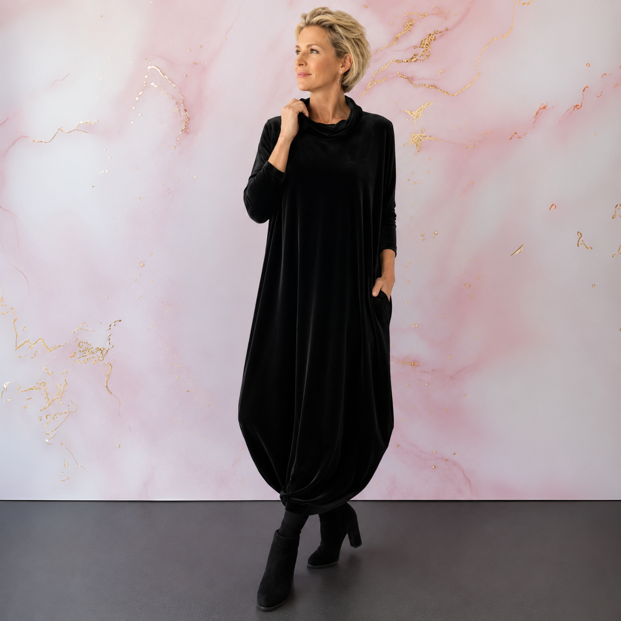 Leona™ | Elegante Fluwelen Maxi Jurk