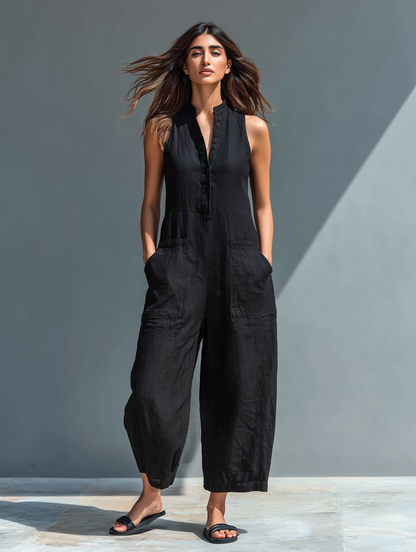 Claire™ | Mouwloze Jumpsuit