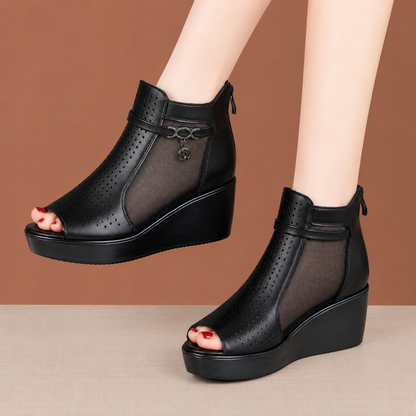 Ingrid™ | Comfortabele Orthopedische Sandalen met Sleehak