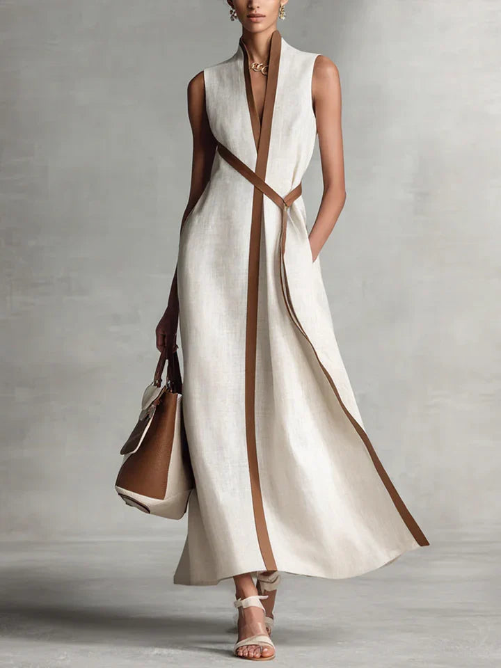 Olea™ | Elegante Minimalistische Maxi Jurk