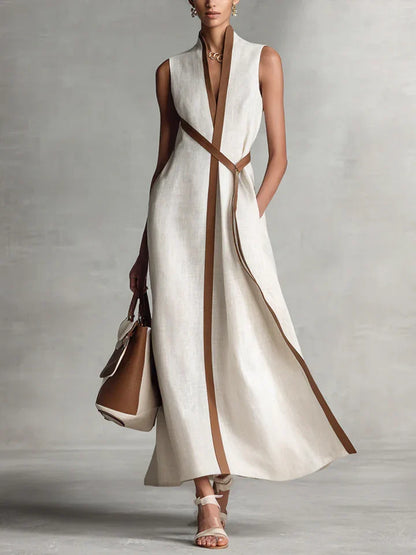 Olea™ | Elegante Minimalistische Maxi Jurk