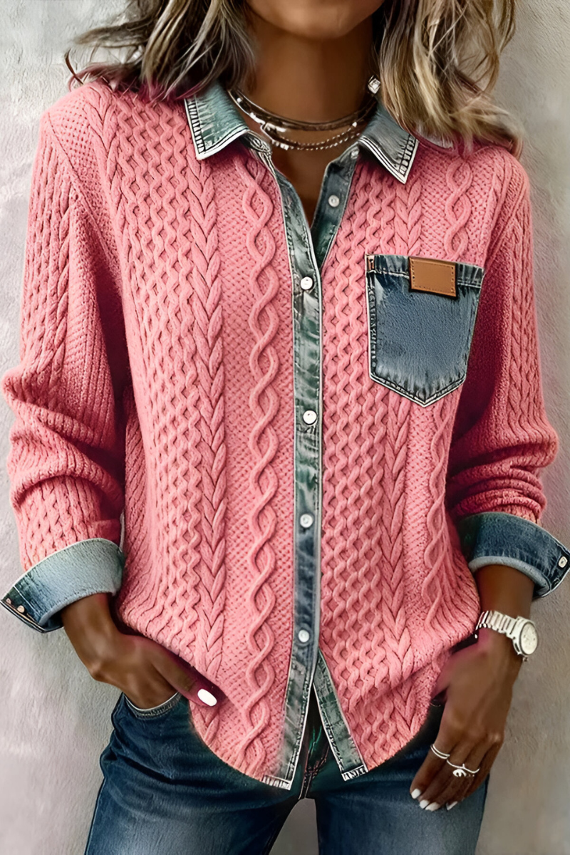Selo™ | Comfortabele Denim Blouse