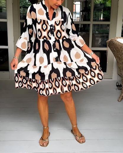 Dana™ | Moderne Knoop Midi Jurk