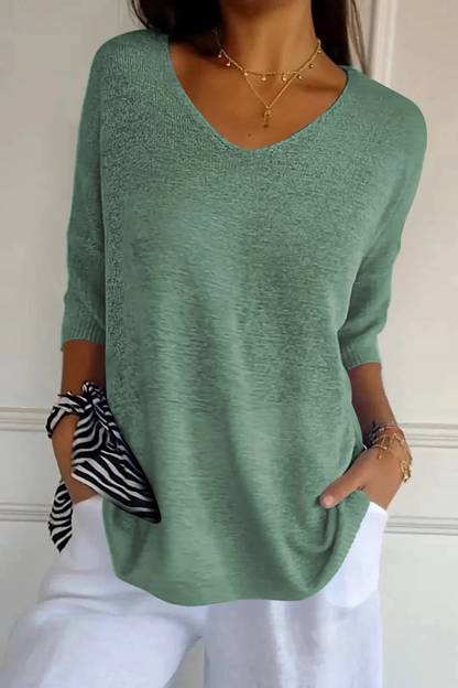 Leni™ | Casual Zachte V-Neck Top