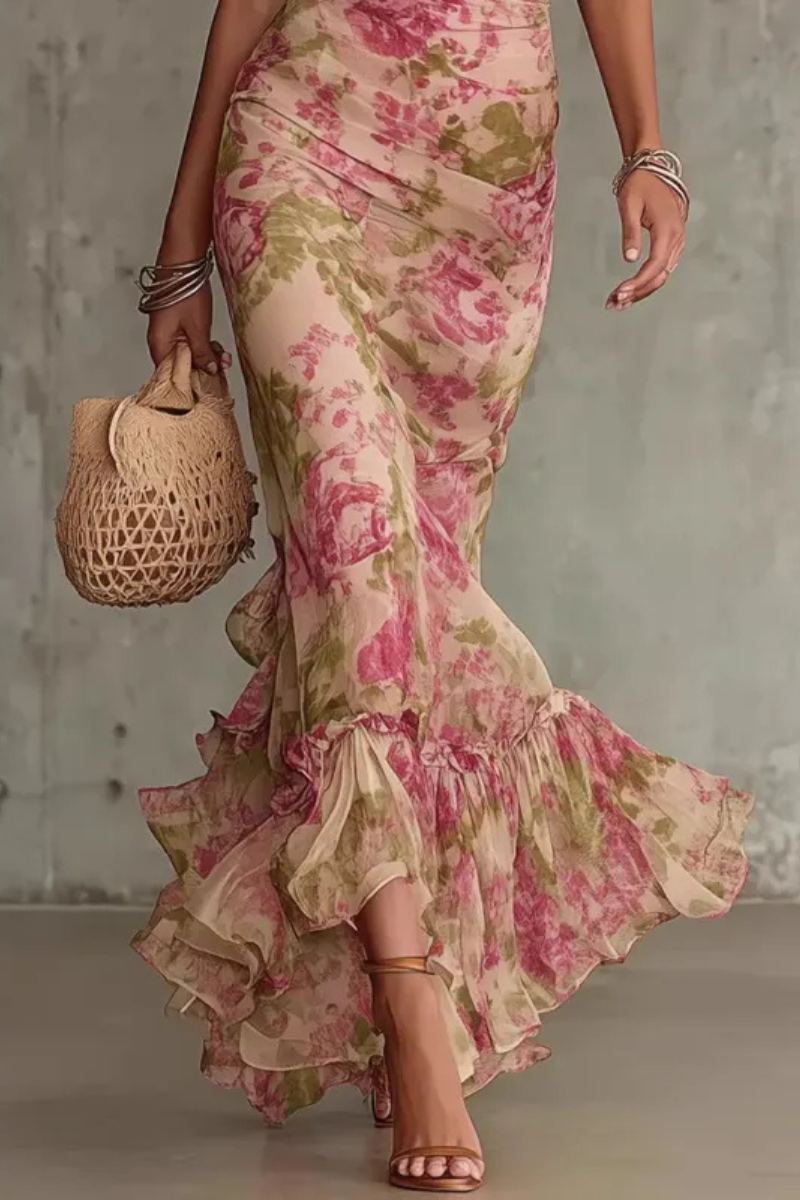 Vina™ | Elegante Bloemen Maxi Jurk