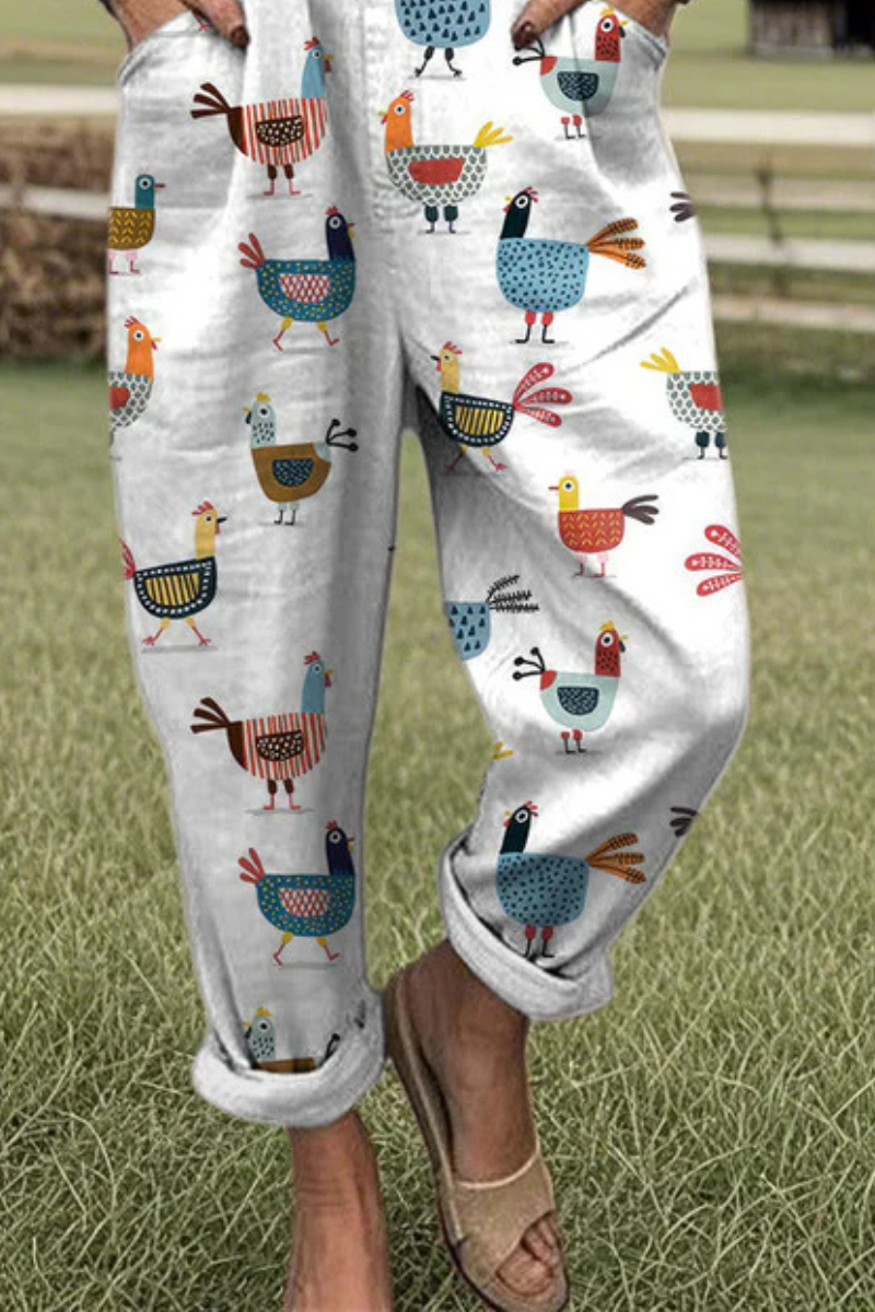 Romi™ | Moderne Relaxte Jumpsuit Met Print