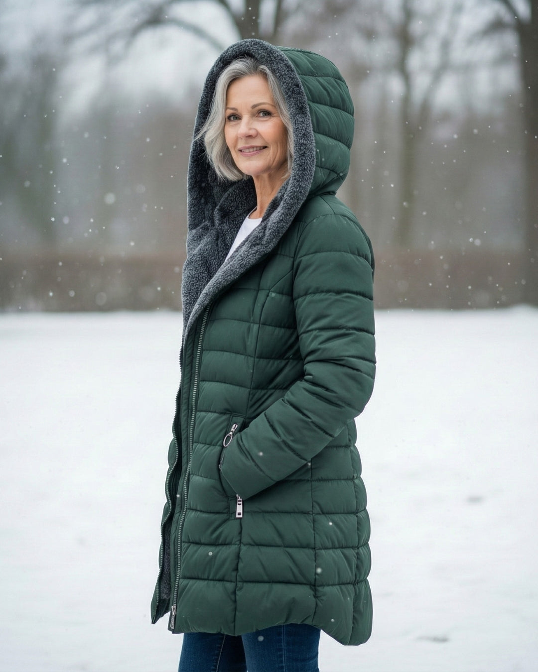 Marloes™ | Warme Gewatteerde Winterjas Met Capuchon 2
