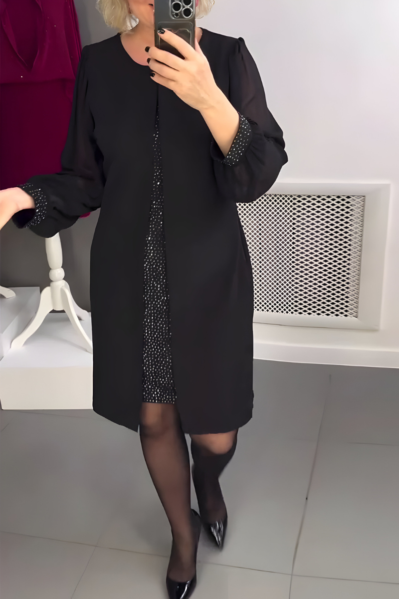 Mara™ | Jurk met Sheer Mouwen
