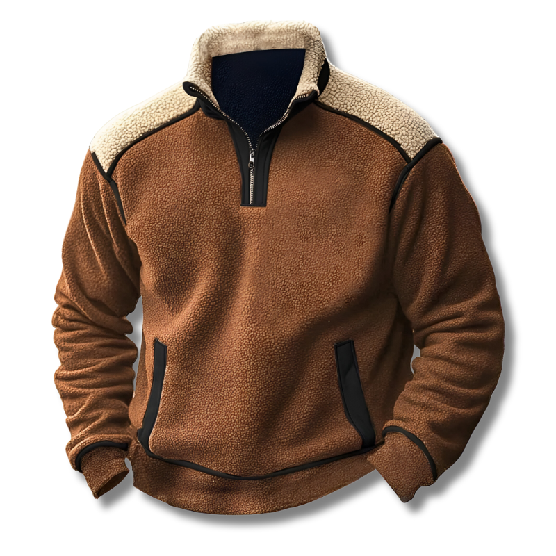 Vincent™ | Winterwarme fleece pullover met halve rits 2