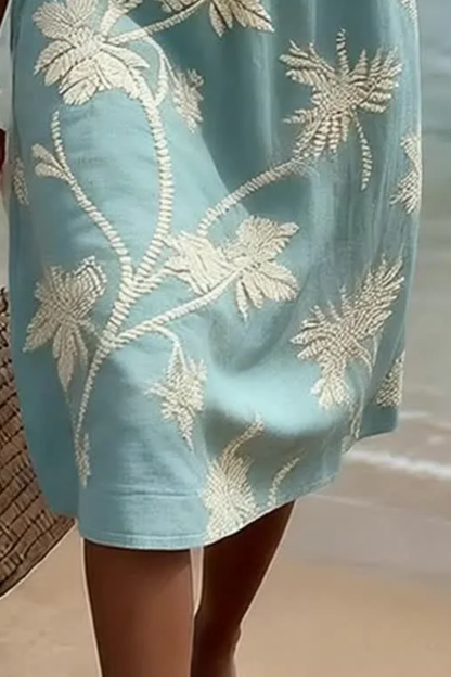 Nemi™ | Elegante Bloemen Midi Jurk