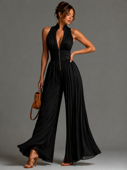 Nicole™ | Elegante Bloemen Chiffon Jumpsuit